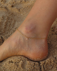 Rose Quartz Chain Anklet - 14k Gold-Filled | Waterproof & Tarnish-Resistant | The Littl
