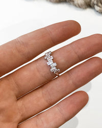 CZ Stack Ring - Sterling Silver - Waterproof & Tarnish-Resistant | The Littl