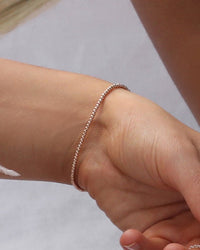 MINI BEADED BRACELET- 14k Rose Gold - The Littl - 16cm -