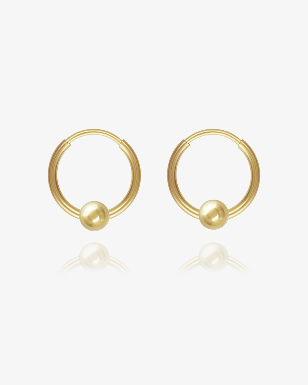 Sleeper Bead Hoop Earrings - 14k Gold-Filled | Waterproof & Tarnish-Resistant | The Littl