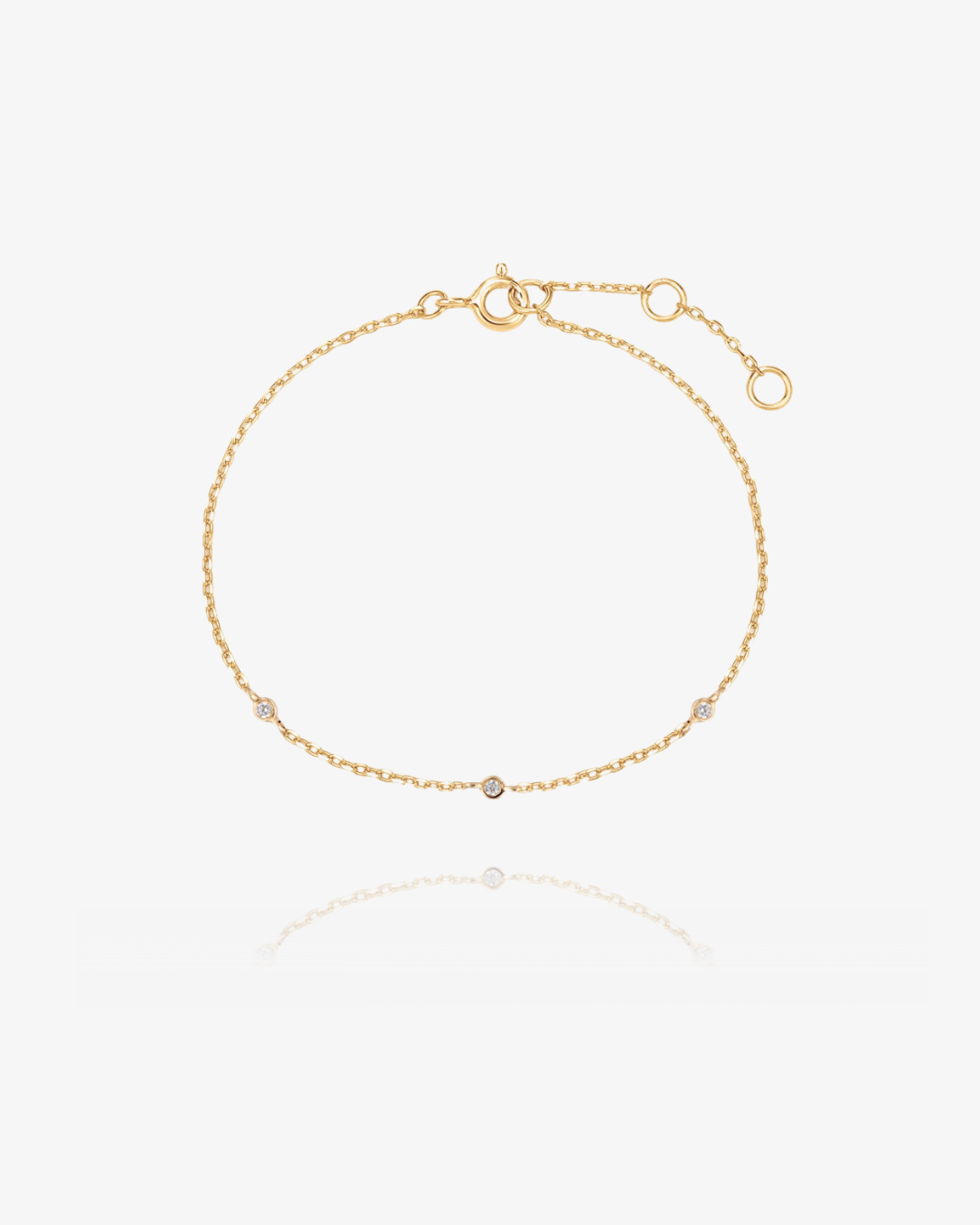 PRE-ORDER: Lab-Grown Diamond Station Bracelet - 14k Solid Gold
