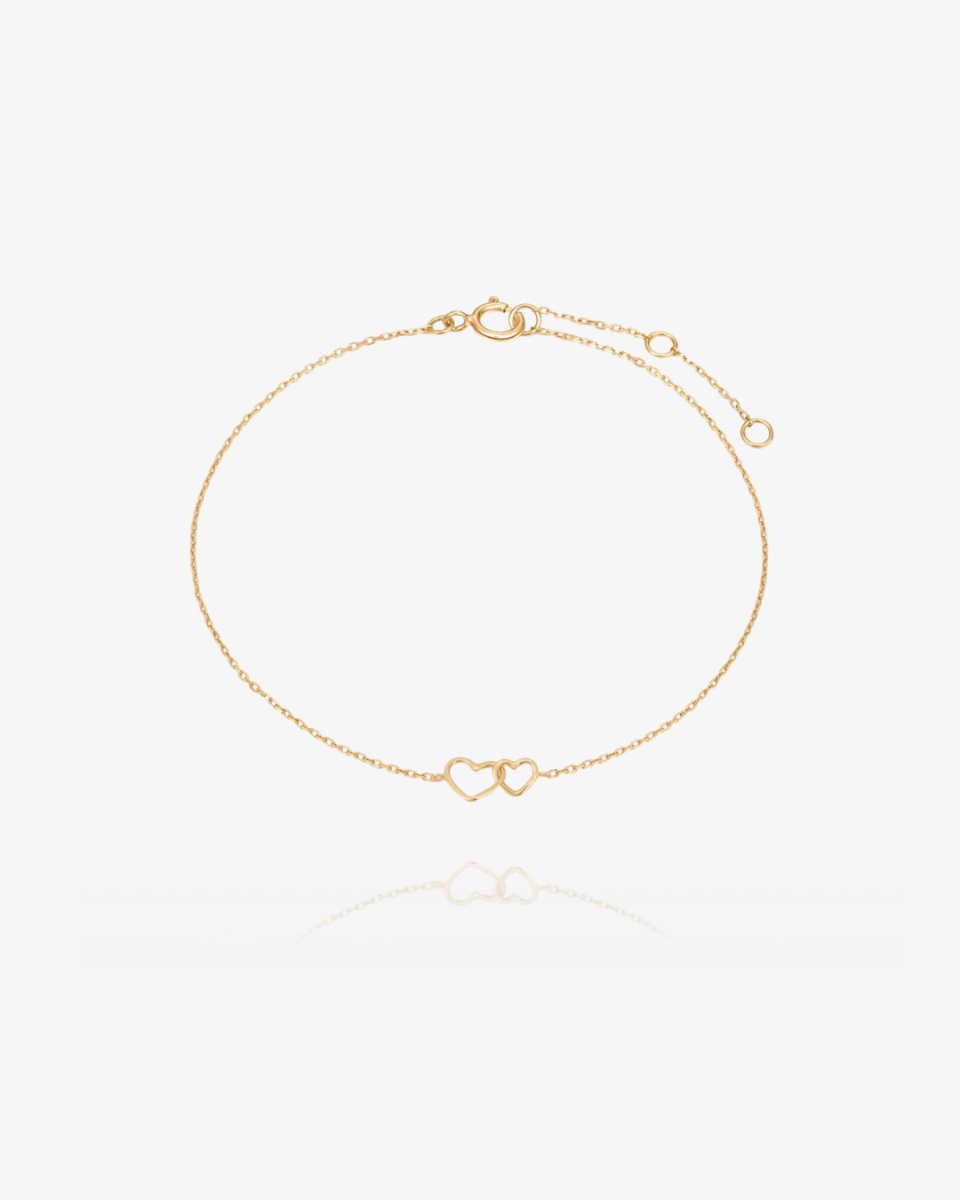 PRE-ORDER: Linked Heart Bracelet - 14k Solid Gold