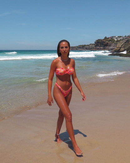 Magnetic Bikini Top - Azalea - On Model | The Littl
