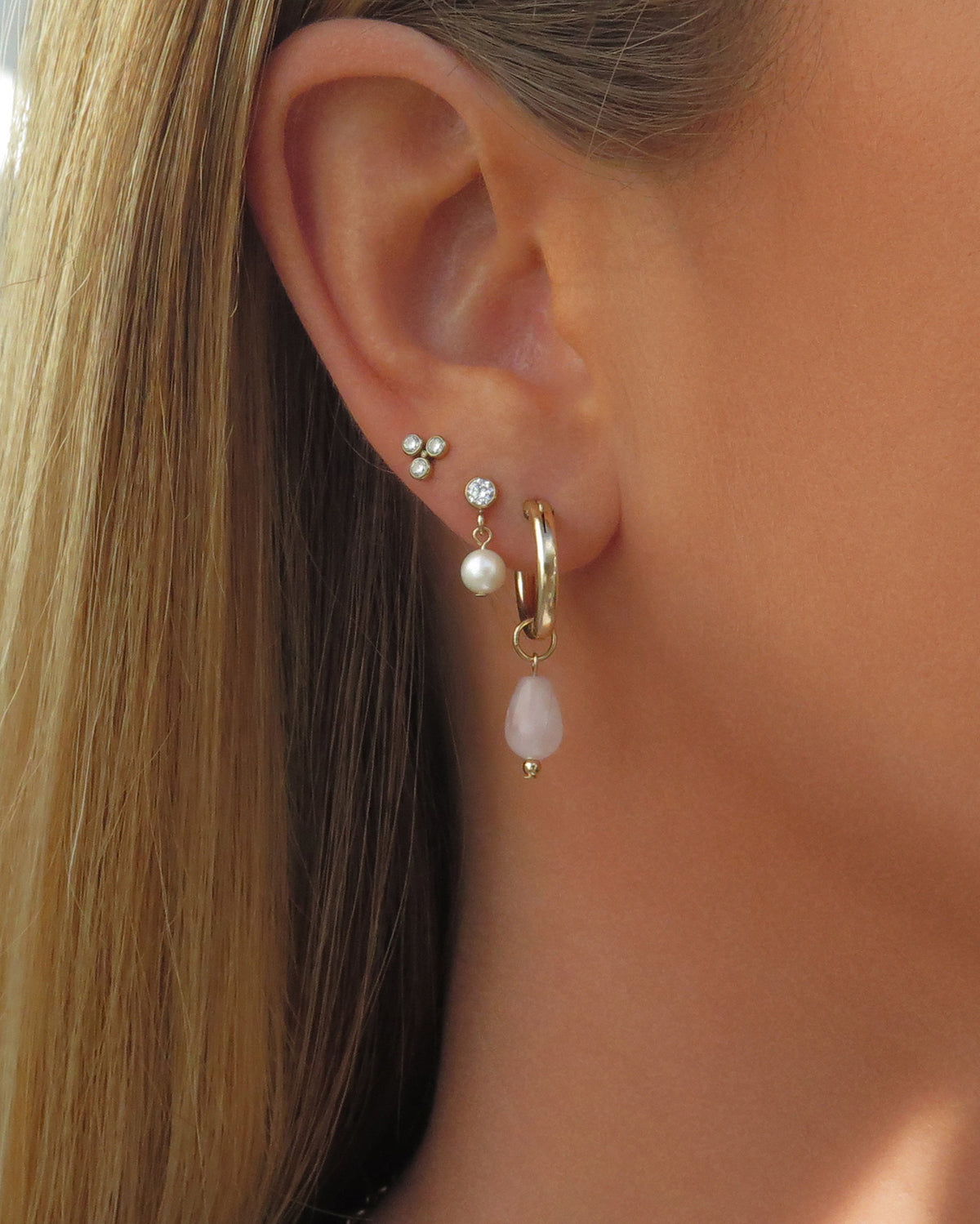 Thick Hoop Earrings - 14k Rose Gold-Filled - Waterproof & Tarnish-Resistant | The Littl