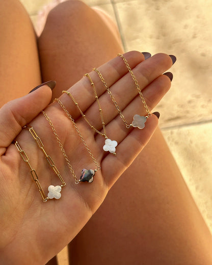 White Clover Necklace
