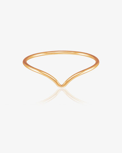 Chevron Ring - The Littl | Waterproof Gold Jewellery Australia