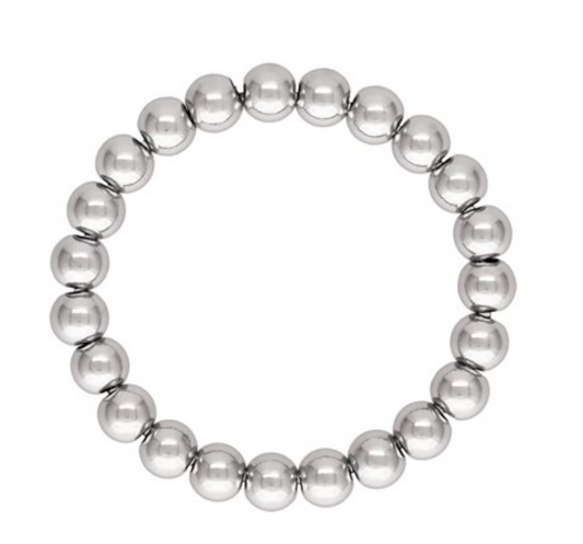 3mm Beaded Ring - Sterling Silver