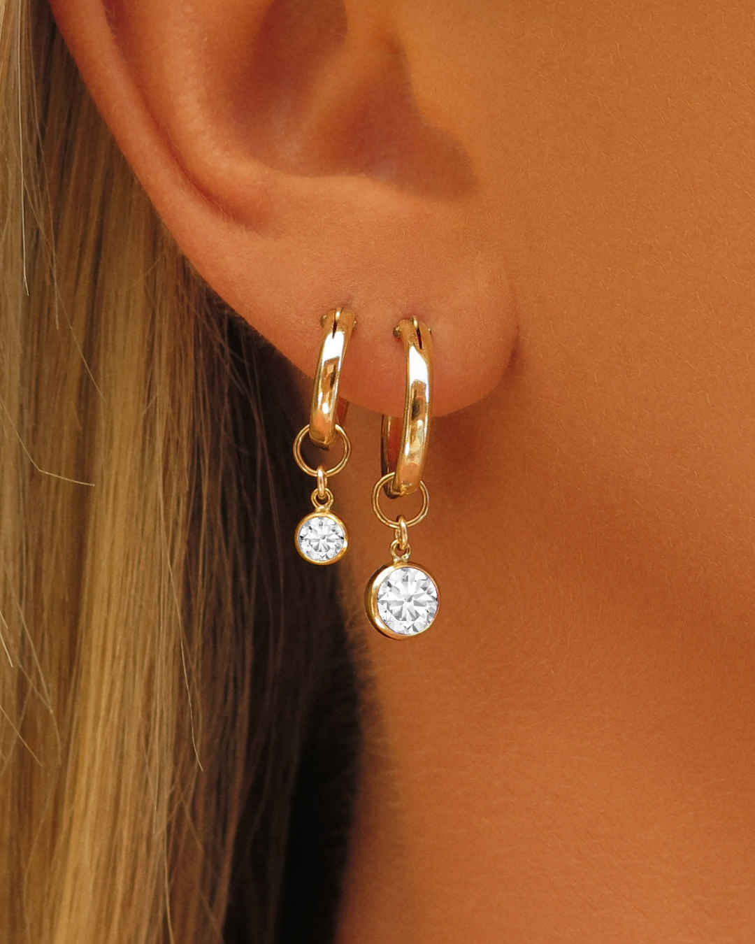 Thick Gold Hoop Earrings - 14k Gold-Filled - Waterproof & Tarnish-Resistant | The Littl