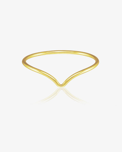 Chevron Ring - The Littl | Waterproof Gold Jewellery Australia