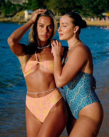 Adventurous One Piece - Teal Olive - On Model | The Littl Australia