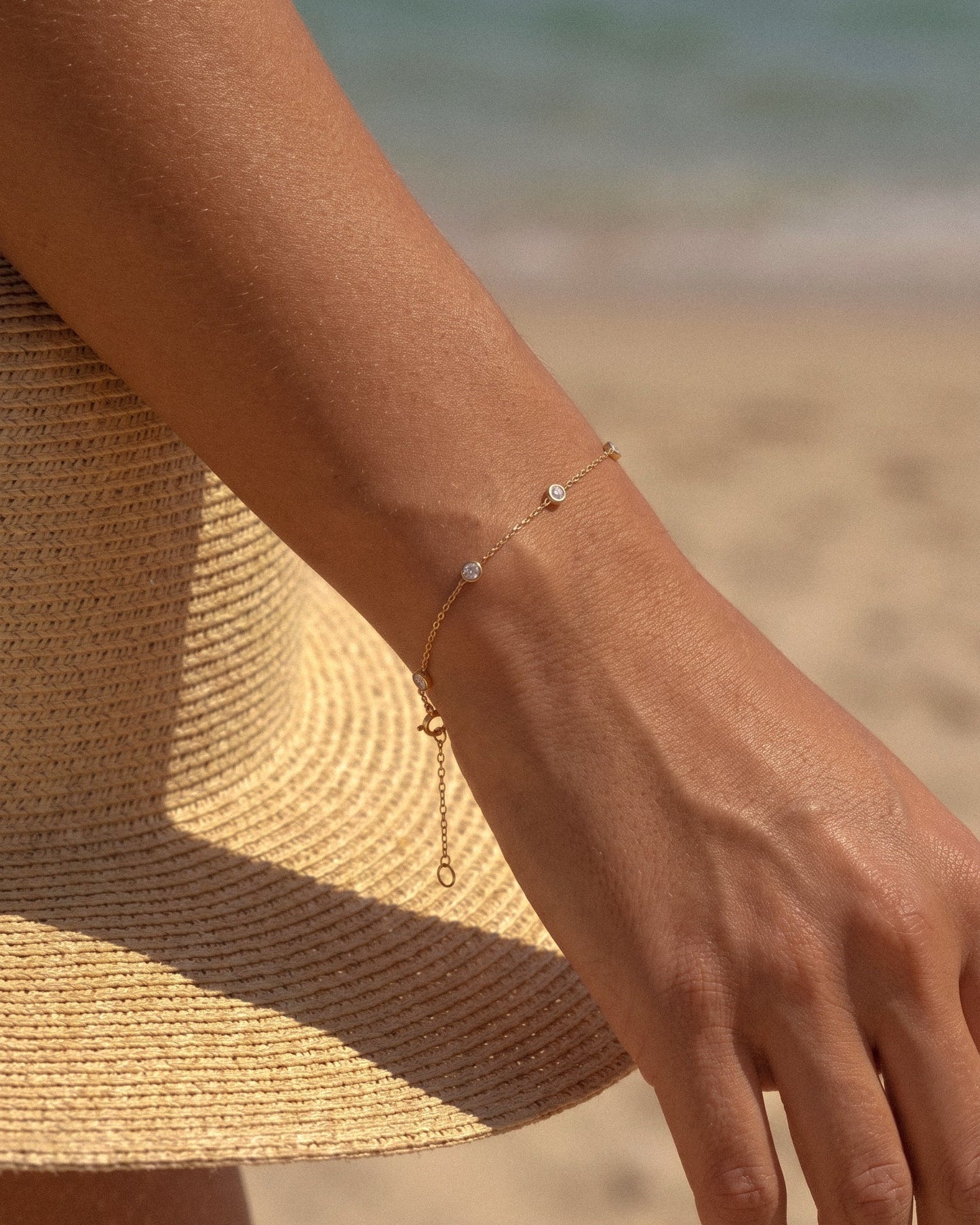 PRE-ORDER: Birthstone Bezel Bracelet - 14k Solid Gold