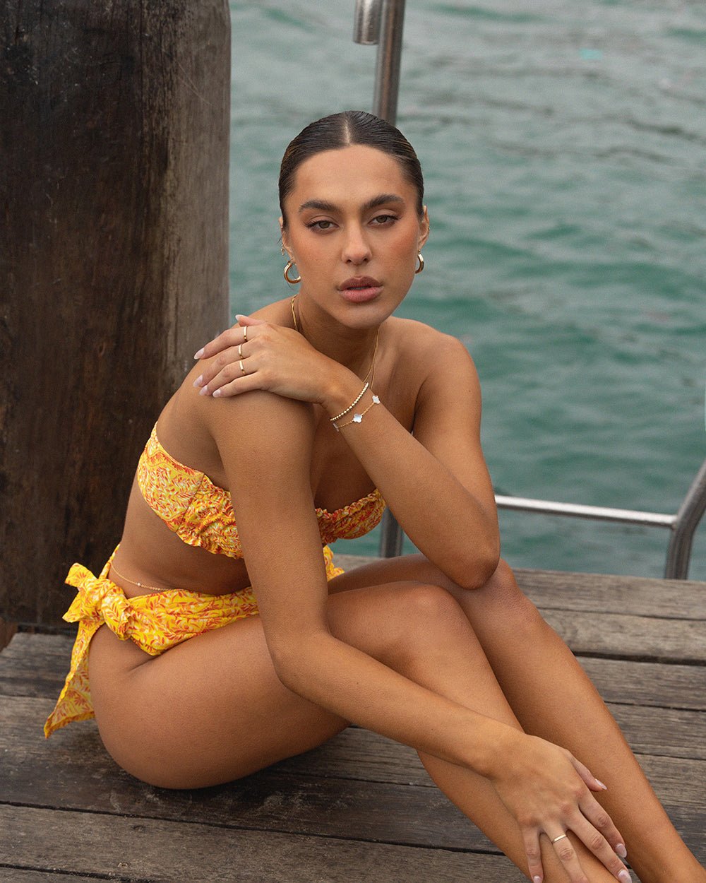 Cover-Up - Spicy Olive - On Model | The Littl Australia
