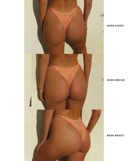 Driven Bikini Bottom - Tangerine - Styled | The Littl