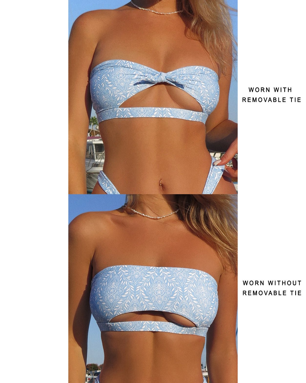 Fierce Bikini Top - Azure - Everyday Bikini Top | The Littl Australia