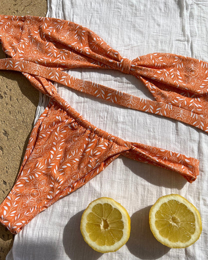 Fierce Bikini Top - Tangerine - Gift Ready | The Littl