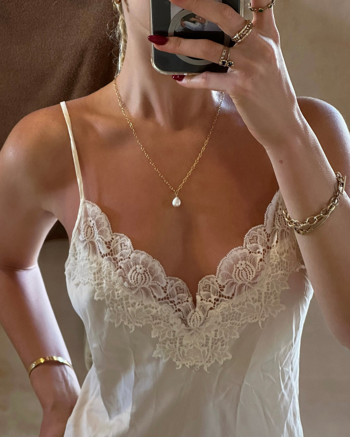 Large Freshwater Pearl Necklace - Everyday Necklaces - 14k Gold-Filled | The Littl Australia