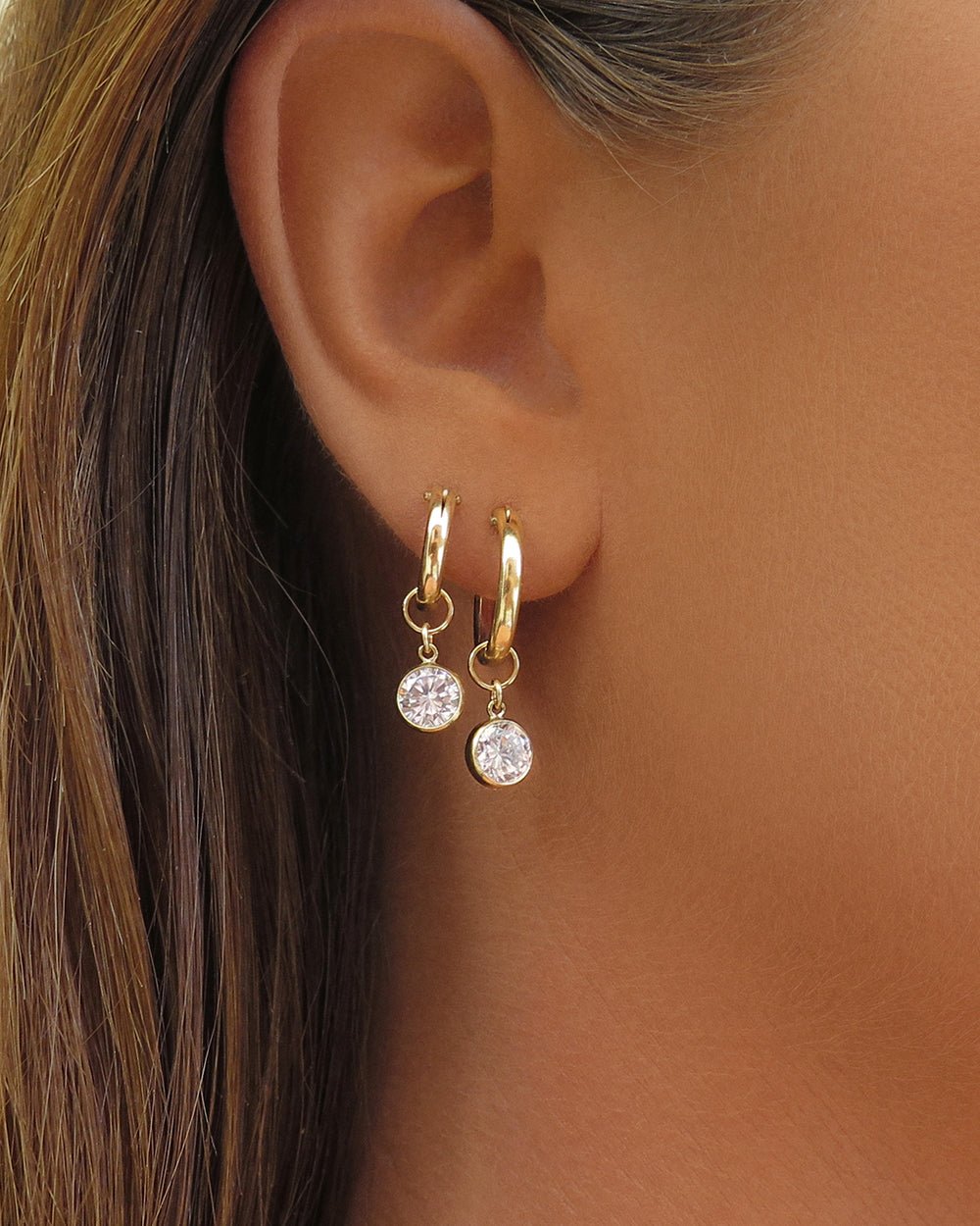 Small Thick Hoop Earrings - 14k Gold-Filled - Waterproof & Tarnish-Resistant | The Littl