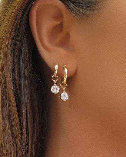 Small Thick Hoop Earrings - 14k Gold-Filled - Waterproof & Tarnish-Resistant | The Littl