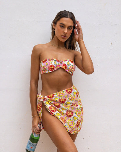 Magnetic Bikini Top - Limoncello - Styled | The Littl
