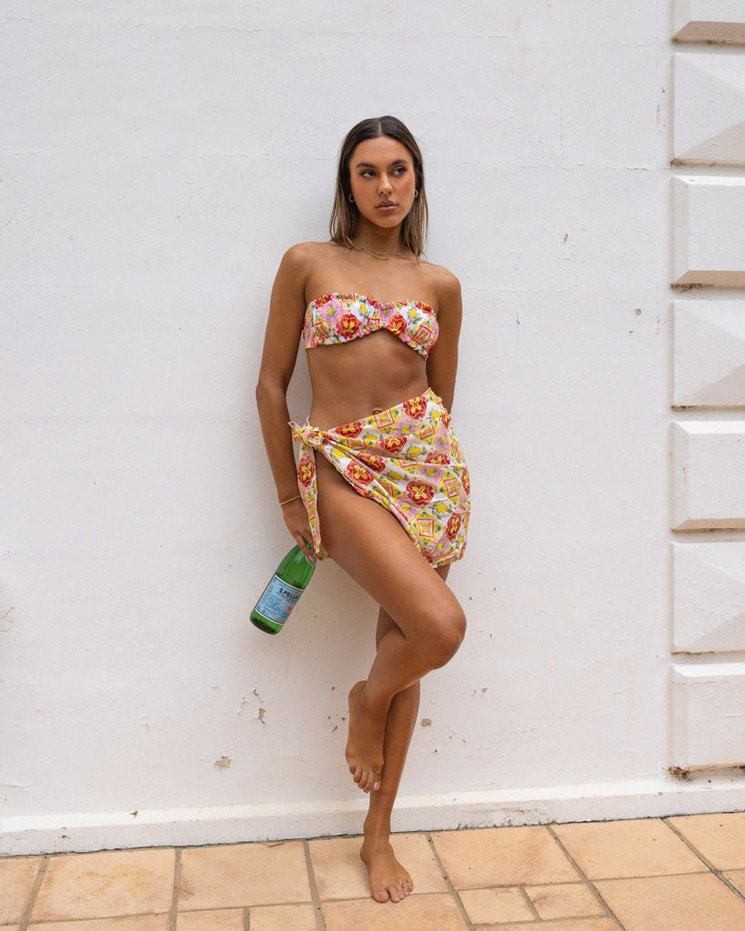 Magnetic Bikini Top - Limoncello - Styled - Waterproof | The Littl