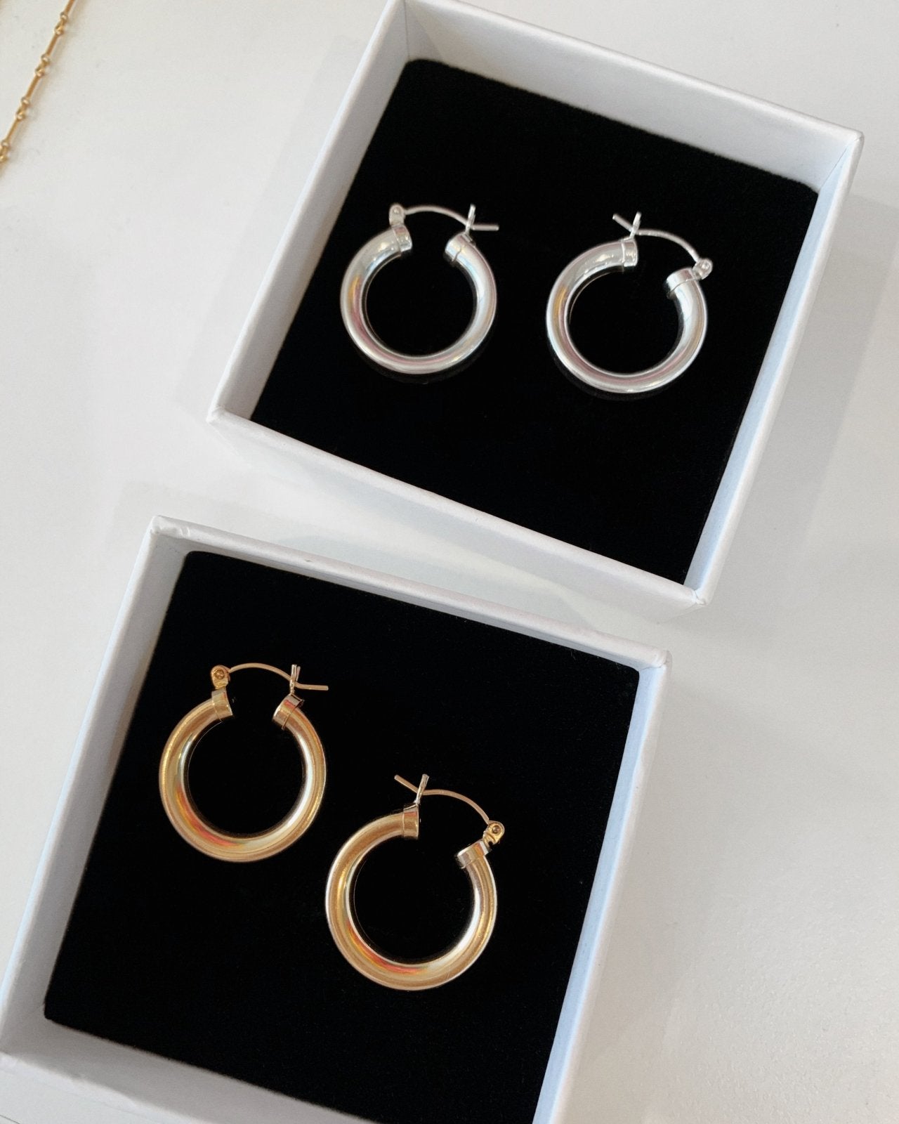 14K Gold Hoop Earrings - 14k Gold-Filled - Waterproof & Tarnish-Resistant | The Littl