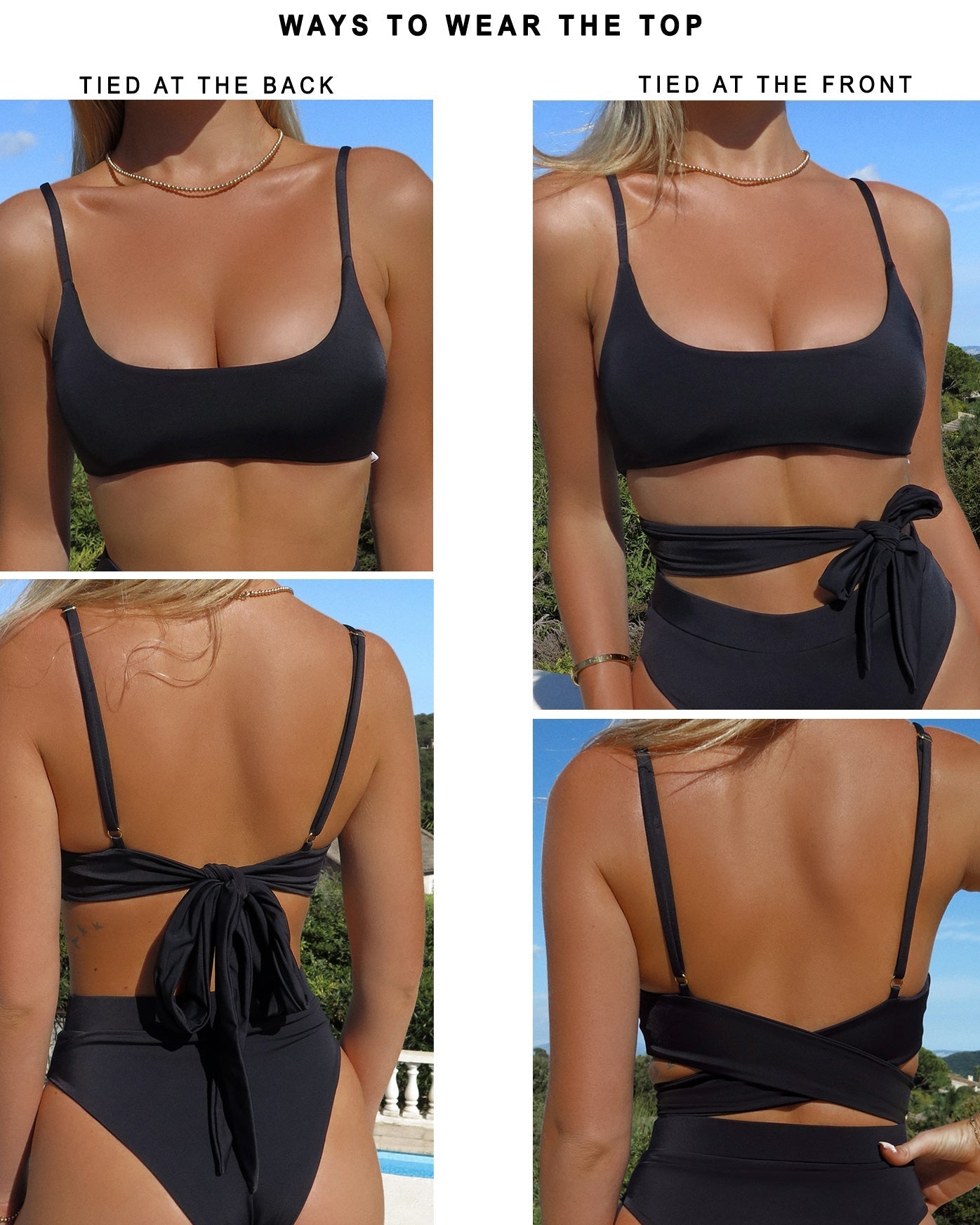 Passionate Bikini Top - Nero - Everyday Bikini Top | The Littl Australia