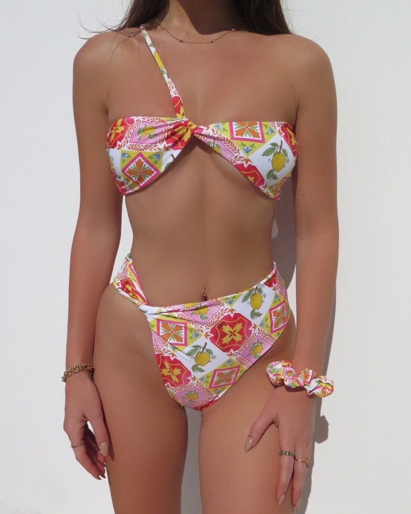 Refined Bikini Bottom - Limoncello - On Model | The Littl