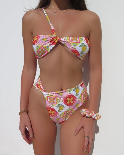 Refined Bikini Bottom - Limoncello - On Model | The Littl