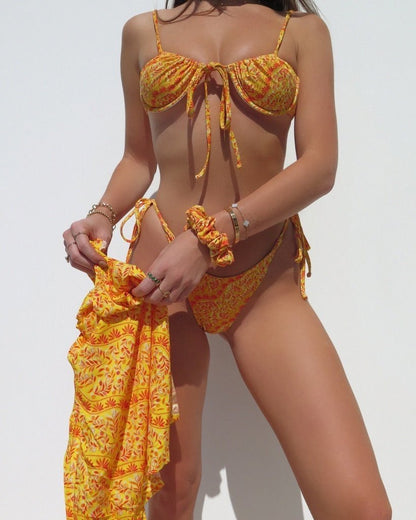 Scrunchie - Spicy Olive - On Model | The Littl
