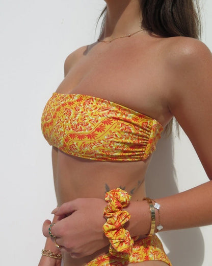 Scrunchie - Spicy Olive - Worn | The Littl Australia