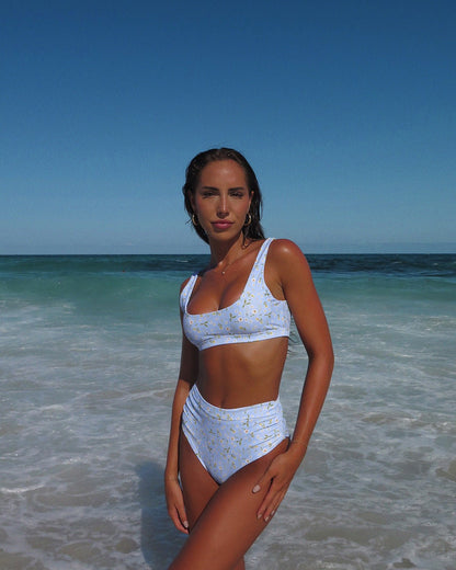 Supportive Bikini Top - Sorrento - On Model | The Littl Australia