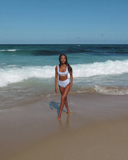 Supportive Bikini Top - Sorrento - Close-Up | The Littl Australia
