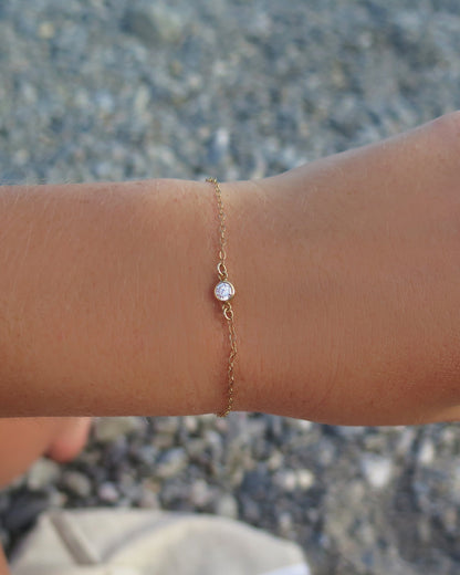 CZ Bracelet - The Littl | Waterproof Gold Jewellery Australia