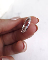 All Round CZ Ring - Sterling Silver - Waterproof & Tarnish-Resistant | The Littl