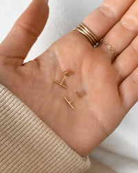Bar Stud Earrings - 14k Rose Gold-Filled - Waterproof & Tarnish-Resistant | The Littl