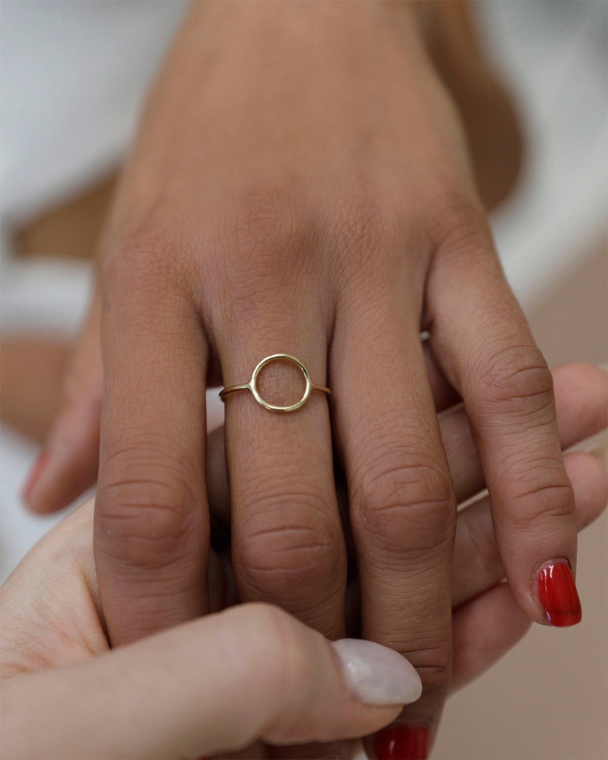 CIRCLE RING- 14k Yellow Gold - The Littl - 14k Yellow Gold Fill - 5