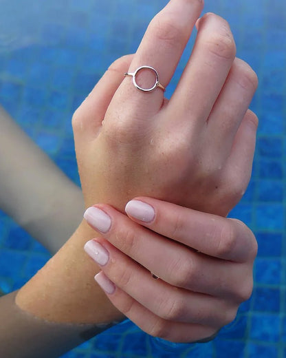 Circle Ring - Sterling Silver - Waterproof & Tarnish-Resistant | The Littl