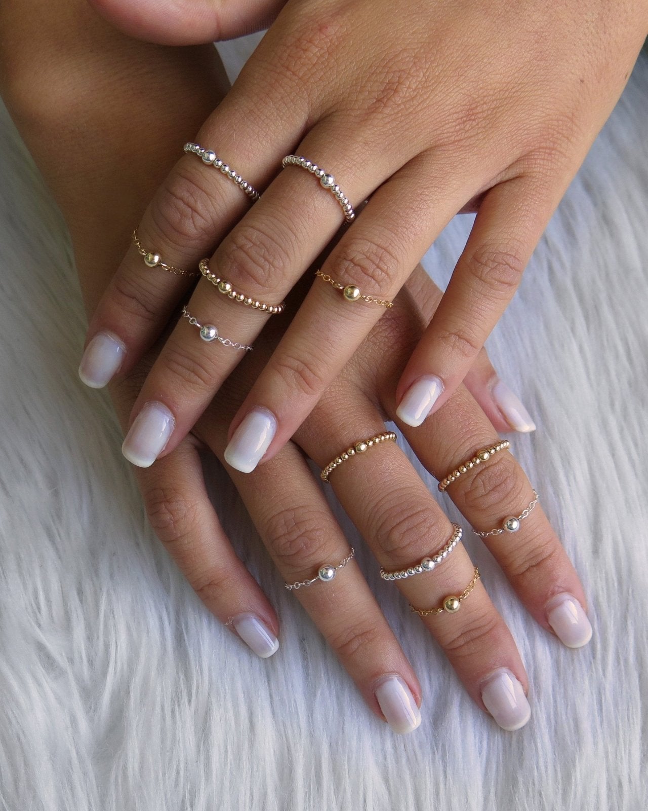 Beaded Ring - 14k Gold-Filled - Everyday Waterproof | The Littl