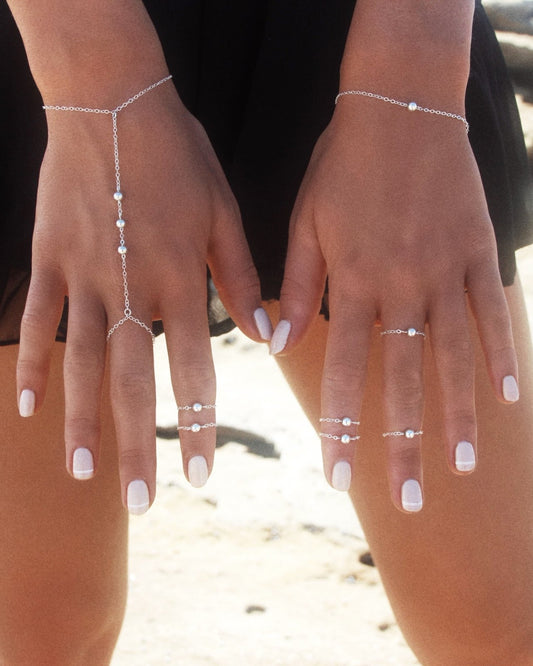 CLASSIC FINGERTIP RING- Sterling Silver - The Littl - 5cm (small) - 1x Ring