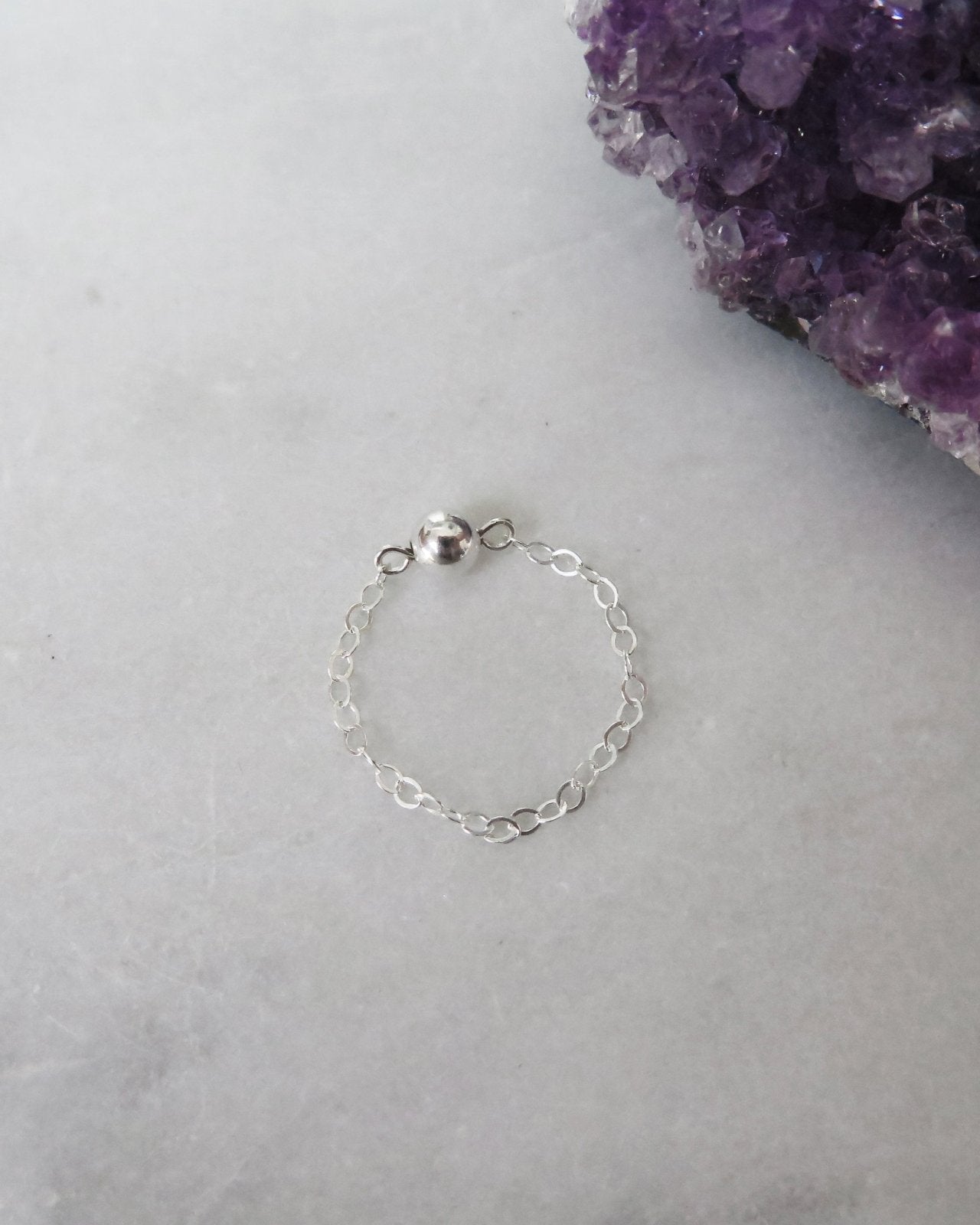 Beaded Ring - Sterling Silver - Everyday Waterproof | The Littl
