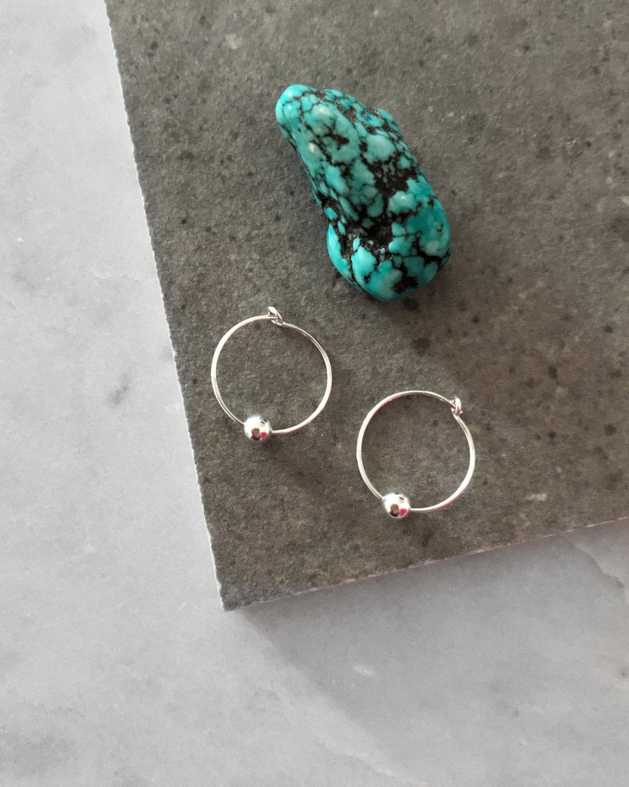 CLASSIC HOOP EARRINGS- Sterling Silver - The Littl - -