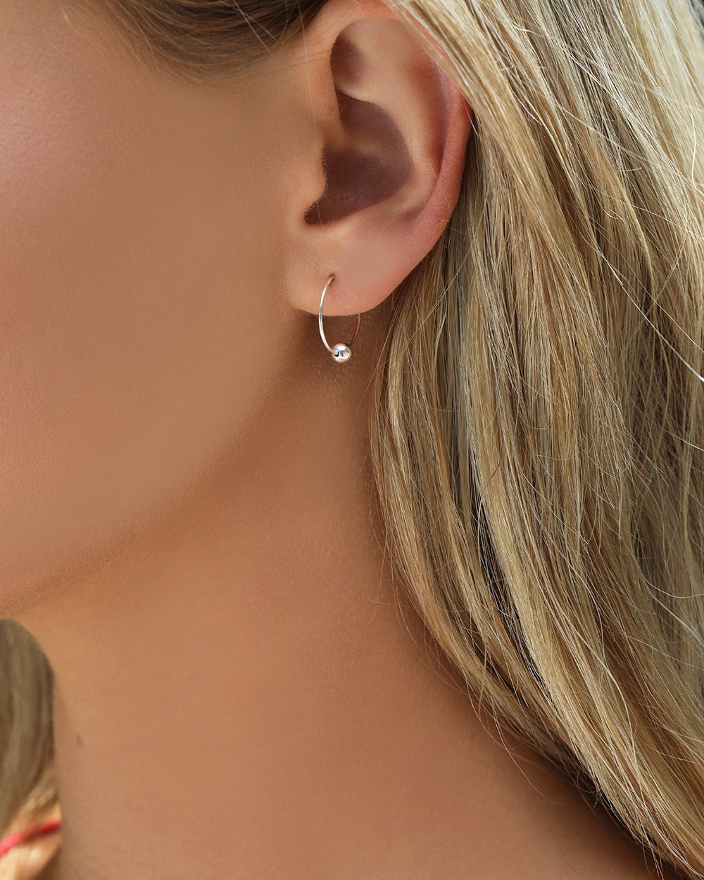 CLASSIC HOOP EARRINGS- Sterling Silver - The Littl - -