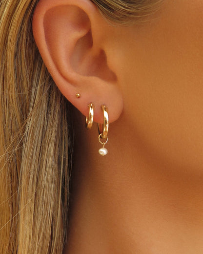 Helix Stud Earrings - 14k Gold-Filled - Hypoallergenic & Waterproof | The Littl