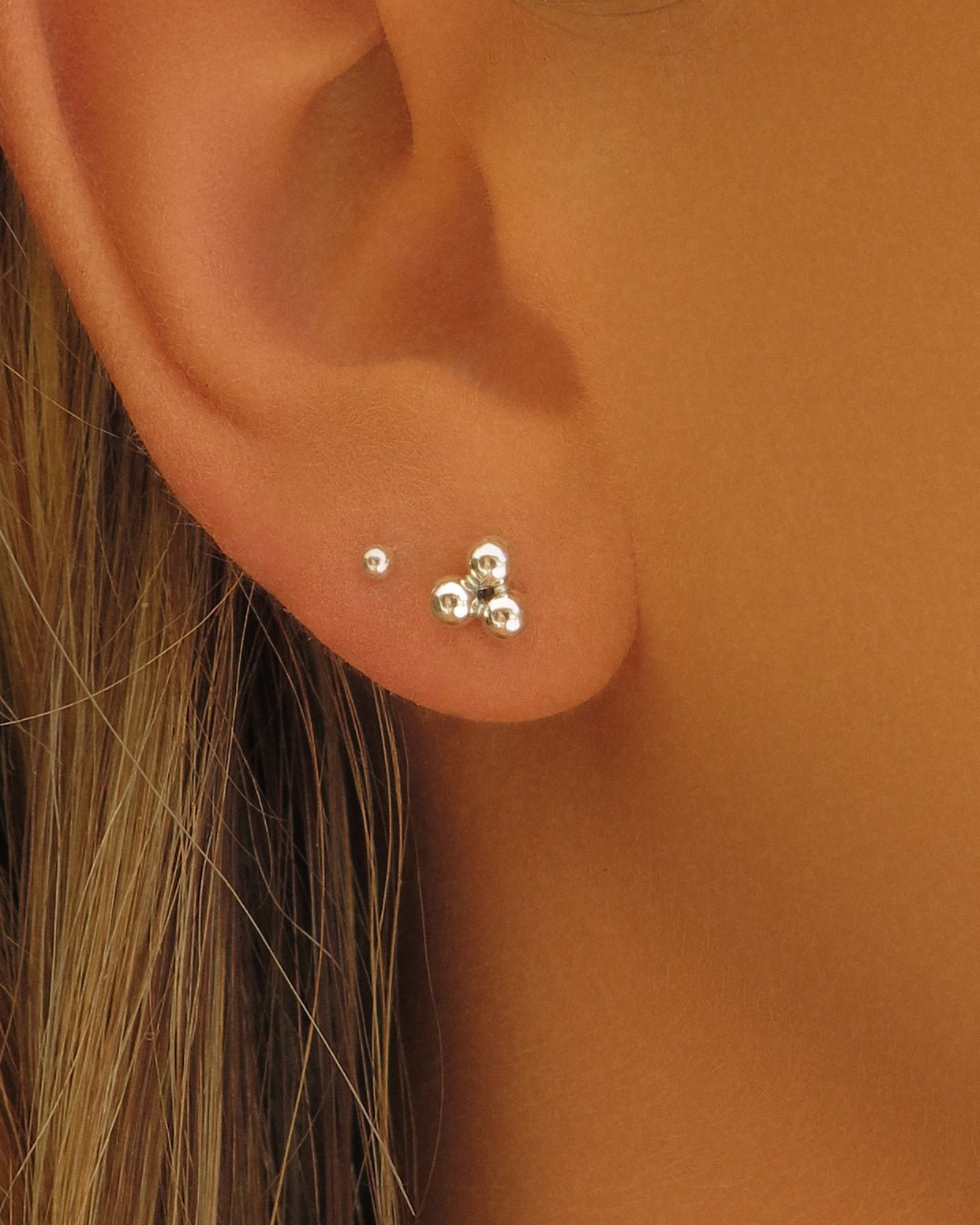 Chain Stud Earrings - Sterling Silver - Waterproof & Tarnish-Resistant | The Littl