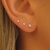Classic Stud Earrings - Sterling Silver