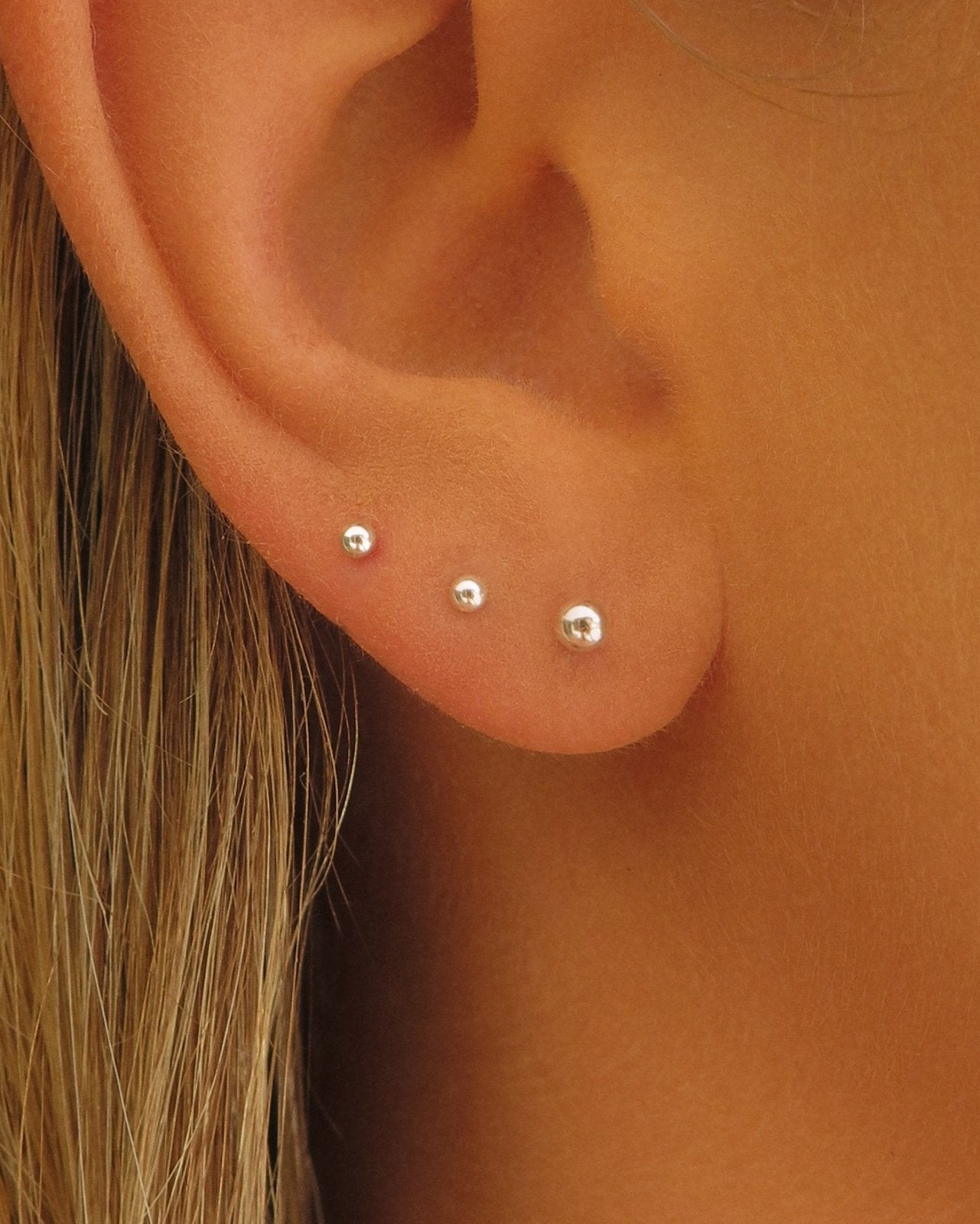 Classic Stud Earrings - Sterling Silver - Waterproof & Tarnish-Resistant | The Littl