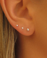 Classic Stud Earrings - Sterling Silver - Waterproof & Tarnish-Resistant | The Littl