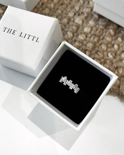 CZ Stack Ring - Sterling Silver - Hypoallergenic & Waterproof | The Littl