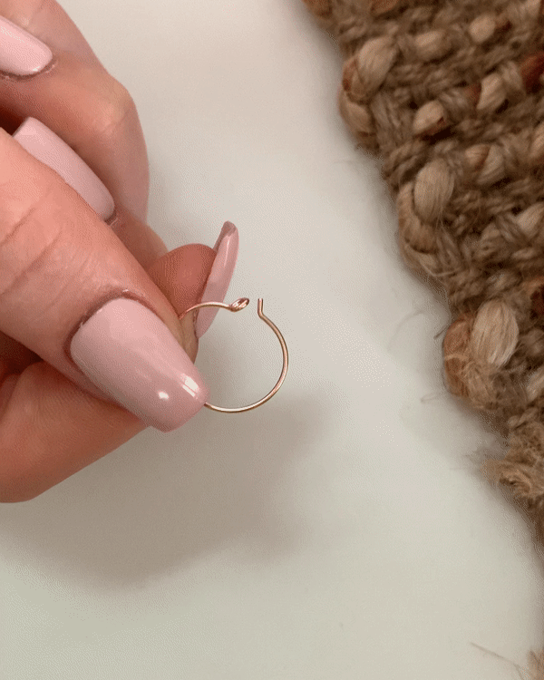 FRESHWATER PEARL HOOP EARRINGS- 14k Yellow Gold - The Littl - -