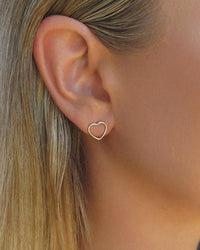 Heart Stud Earrings - 14k Gold-Filled - Waterproof & Tarnish-Resistant | The Littl